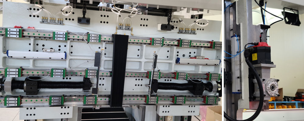 Linear Scale & LM Guide & Ballscrew & Servo Motor구조